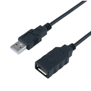 MCO USB-A 2.0 �����P�[�u�� �u���b�N 1.5m