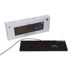 MSI FORGE GK320 RED JP ���J�j�J�� RGB �Q�[�~���O�L�[�{�[�h 108�L�[ ���{��z�� �z�b�g�X���b�v�Ή� KB0927