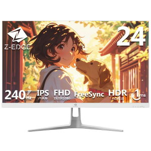 Z Z-Edge([GbW) Q[~Oj^[ 24^ 240Hz IPS FHD(1920x1080) 1ms HDR10 AMD FreeSyncΉ /^ HDMI/DP o^ō2Nۏ UG24PJ(zCg)