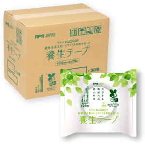 APM�W���p�� Think ECOLOGY ���ɂ₳�����{���e�[�v 50mm×25m ������ 30�Z�b�g (�܂Ƃ�)