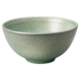丸伊製陶 信楽焼 へちもん 茶碗 ご飯茶碗 直径約12cm 黒青磁 グリーン MR-3-4531
