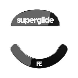 Superglide マウスソール for Pulsar Xlite Wireless/Xlite V3/V3eS/Xlite V2/Xlite V2 Mini マウスフィート ( 強化ガラス素材 ラウンドエッヂ加工 高耐久 超低摩擦 Super Smooth ) - Black