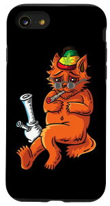 iPhone SE (2020) / 7 / 8 Weed Smoking Cat Smoke Meowt THC CBD Marihuana Stoner Kitten �X�}�z�P�[�X