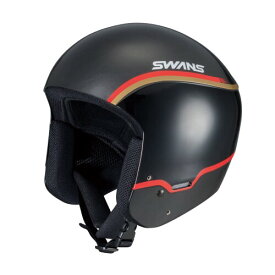 SWANS(スワンズ) スキー スノーボード ヘルメット 大人用 レーシング FIS認証 HSR-90 FIS RS P1 BKGOL ブラック×ゴールド XLサイズ(60cm-61cm)