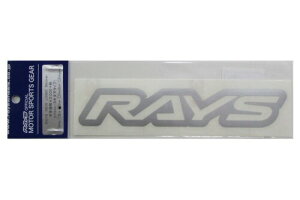 RAYS LOGO �X�e�b�J�[ W200mm �k�L���� SL(�V���o�[) No.18 74040200018SL