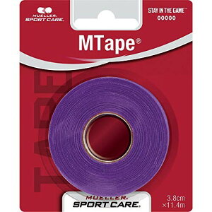 Mueller(ミューラー) Mテープ チームカラー ブリスターパック パープル 38mm Mtape Team Color Blister Pack Purple (1個入り) 非伸縮コットンテープ 430826 パープル 38mm