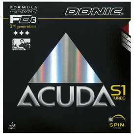 DONIC(ドニック) 卓球 アクーダ S1 ターボ 裏ソフトラバー ブラック MAX AL062