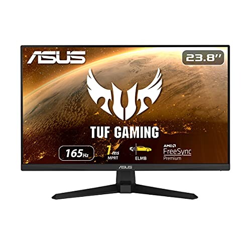ASUS ゲーミングモニター TUF Gaming VG249Q1A-J 23.8インチ/フルHD/IPS/165Hz/1ms/PS5 PS4対応/FreeSync Premium/DP,HDMIx2/3年保証