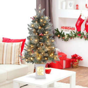 Euker �N���X�}�X�c���[ 90cm �ቻ�� ���ڂ����� ��̉� ���� ���B��LED�C���~�l�[�V�������C�g�t�� �g���ȒP �N���X�}�X�O�b�Y �k���� ������� �N���X�}�X����