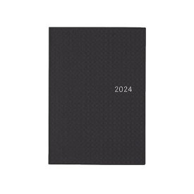 ほぼ日手帳 2024 HON ペーパーシリーズ/ブラックギンガム(A5/1日1ページ/1月/月曜はじまり)