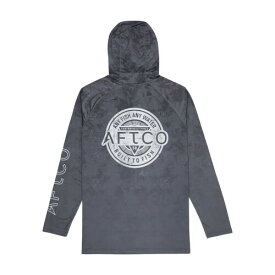 アフコ(Aftco) タクティカル フェード UXV LS サン プロテクション フーディー チャコール アシッド カモ Mサイズ (Tactical Fade UXV LS Sun Protection Hoodie Charcoal Acid Camo S) M63198