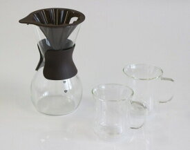 iwaki コーヒーサーバー ブラウン 230ml,600ml AZ-8694425 3個入