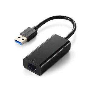 �G���R�� �L��LAN�A�_�v�^�[ USB�^�C�vA Nintendo Switch/windows/macOS �Ή� �u���b�N EDC-GUA3V3E-B
