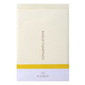 G.Lalo ドリュー・ド・フランス カード封筒セット コングラチュレーション ホワイト gl60603