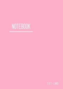 Lined Notebook 5x7: Journal Notebook Light Pink with Date, Smart Design for Work, Traveler, Blank, Ruled, Small, Soft Cover, Numbered Pages