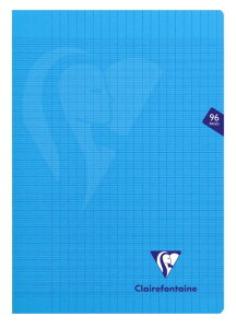 Clairefontaine �N���[���t�H���e�[�k �m�[�g �t�����X�r�~���W�X �z�`�L�X���߃m�[�g A4 96�y�[�W �u���[ 90g/m2 PP�\�t�g�J�o�[�t�� PEFC�F�؎擾cf323161