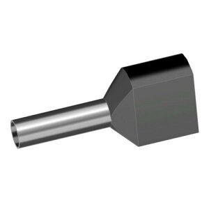 ���m�Z�� TAW�V���[�Y 2�{�ڑ��p�t�F���[�� �_�����[�q 2×1.5mm2 ���d��10mm �� 1��100�� TAW1.5-10BK-100P
