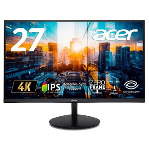 Acer ���j�^�[ 27�C���` 4K UHD 10��7000���F �L����p IPS ����� NTSC 72% Adaptive-Sync HDR10 �[���t���[�� �����^ HDMI 2.0 DisplayPort v1.4 �u���[���C�g�ጸ 6���J���[���� VESA�}�E���g�Ή� SA272Kbmiipx