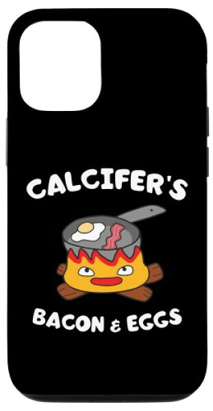Calcifer's ベーコンとエッグクック - 面白い食べ物愛好家 スマホケース iPhone 12/12 Pro 用