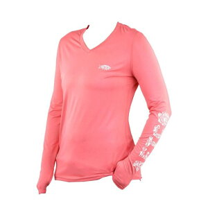 AtR(Aftco) fB[X WOtBbV ptH[}X LS Vc R[ STCY (Women's Jigfish Performance LS Shirt Coral XS) W61108