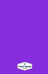 Travelers Notebook: Bright Purple, 120 Pages, Blank Page Notebook (5.25 x 8 inches)