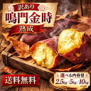 さつまいも 鳴門金時 訳あり 5kg 10kg 2.5kg｜徳島県産 熟成サツマイモ｜ほくほく食感と栗のような風味の鳴門金時を厳…