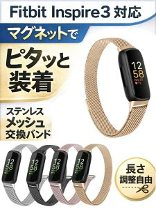 �yFitbit Inspire3�z �o���h �}�O�l�b�g �X�e�����X ���b�V�� �����x���g �t�B�b�g�r�b�g �C���X�p�C�A3 �x���g ���� �}�O�l�b�g�o���h �X�}�[�g�E�H�b�` �����o���h �����Y ���f�B�[�X ��������