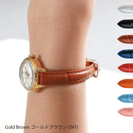 時計ベルト 時計 ベルト 交換 カーフ レディース 牛革 CASSIS カシス DONNA ドナ クロコダイル型押し D0000312 バンド 時計バンド 替えベルト交換 簡単ベルト交換用工具付 革ベルト 腕時計 交換ベルト レザー 革 腕時計ベルト 腕時計バンド 本革