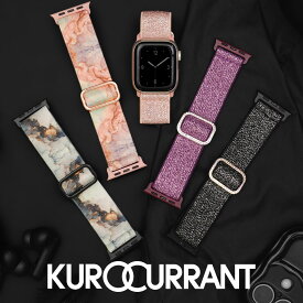 アップルウォッチ バンド ナイロン 生活防水 アップルウォッチバンド apple watch ベルト applewatch 11 ~ 1 SE Ultra 蒸れない 夏 スポーツ レディース 女性 40mm 41mm 42mm 44mm 45mm 46mm 49mm クロカラント エラスティックナイロンバンド