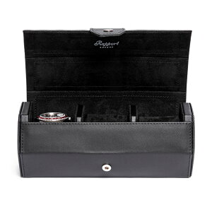 |[g h(Rapport LONDON) Vantage Three Watch Roll in Ebony
