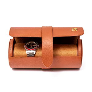 |[g h(Rapport LONDON) Berkeley Tan Three Watch Roll