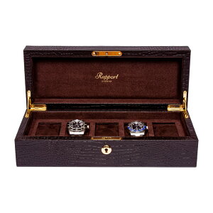 |[g h(Rapport LONDON) Brompton Brown Five Watch Box