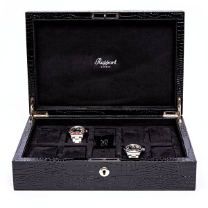 |[g h(Rapport LONDON) Brompton Black Ten Watch Box