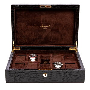 |[g h(Rapport LONDON) Brompton Brown Ten Watch Box