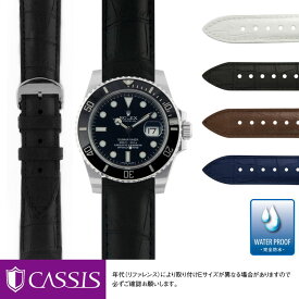 ロレックス サブマリーナ 用 完全防水 ROLEX Submariner にぴったりの ベルト バンド CASSIS カシス CAOUTCHOUC CROCO U0043001 簡単ベルト交換用工具付 ラバー ラバーベルト 防水 ラバーバンド 汗に強い バンド 時計バンド 交換 腕時計 ベルト交換 腕時計バンド