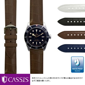 チュードル ヘリテージ ブラックベイ 用 完全防水 TUDOR Heritage Black Bay にぴったりの ベルト バンド CASSIS カシス CAOUTCHOUC CROCO U0043001 簡単ベルト交換用工具付 時計ベルト 時計 ベルト カウチックラバー ラバーベルト ラバーバンド 時計 バンド 時計バンド