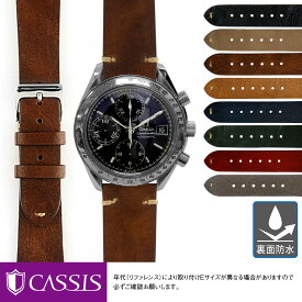 オメガ スピードマスター 用 裏面防水 にぴったりの ベルト バンド CASSIS カシス GRENOBLE X0031331 簡単ベルト交換用工具付 時計 ベルト 腕時計 バンド 交換 時計バンド 革ベルト レザー 腕時計ベルト 替えベルト メンズ 交換ベルト 本革 替えバンド 防水 夏 プレゼント