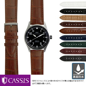 IWC マーク 用 裏面防水 IWC MARK にぴったり CASSIS カシス ADONARA C U1017A70 20mm 簡単ベルト交換用工具付 時計 ベルト バンド 腕時計 時計ベルト レザー 革ベルト 交換 時計バンド ワニ革 腕時計ベルト 革 ベルト交換 本革 替えベルト アリゲーター