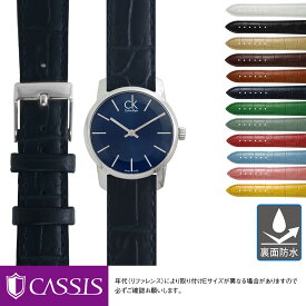 カルバンクライン シティ 用 裏面防水 Calvin Klein CITY にもぴったり CASSIS カシス AVALLON X1022238 16mm 簡単ベルト交換用工具付 時計 ベルト バンド 腕時計 時計ベルト 交換 革ベルト 時計バンド 腕時計ベルト 革 レディース ベルト交換 替えベルト 防水 本革