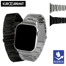 アップルウォッチバンドステンレス メンズ レディース apple watch ベルト メタル 金属 完全防水 男性 女性人気 applewatch 11 ~1 SE Ultra2 3 ウルトラ 40mm 41mm 42mm 44mm 45mm 46mm 49mm ツールレス3連ステンレスベルト KUROCURRANT クロカラント