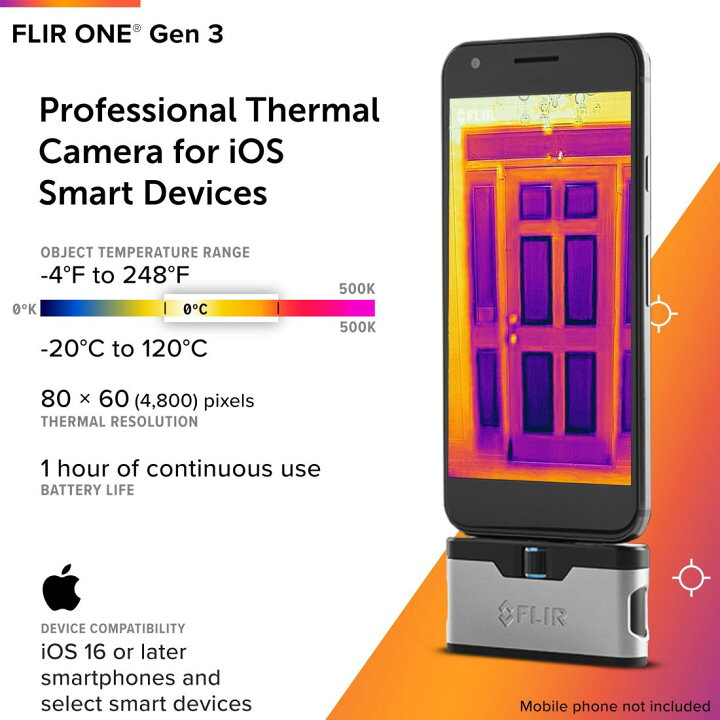 楽天市場】FLIR(フリアー)【国内正規品】iPhone/iPad用 FLIR ONE Gen3 