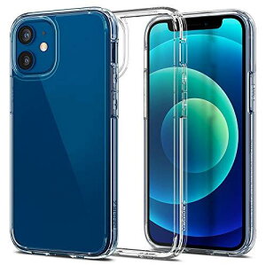 Spigen 【創業18年の技術力】 iPhone 12 mini ケース クリア 米軍MIL規格取得 耐衝撃 すり傷防止 Qi充電対応 アイフォン12ミニケース ウルトラ・ハイブリッド ACS01745 (クリスタル・クリア)
