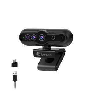 2K Windows Hello �E�F�u�J�����AWindows Hello ��F���J�����A��c��r�f�I�ʘb�p�� 2K USB �E�F�u�J�����A�m�C�Y�ጸ�}�C�N�A�������␳�A84° �L����p�A�X���C�h���v���C�o�V�[�J�o�[�AMicrosoft Team