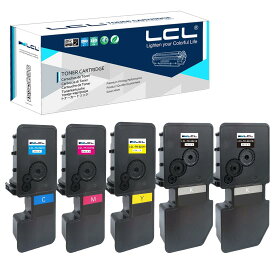 LCL Kyocera用 京セラ用 TK-5241 TK-5241K TK-5241C TK-5241M TK-5241Y （5パック 2ブラック シアン マゼンタ イエロー） 互換トナーカートリッジ 対応機種：Kyocera ECOSYS M5526cdn M5526cdw P5026cdn P5026cdw