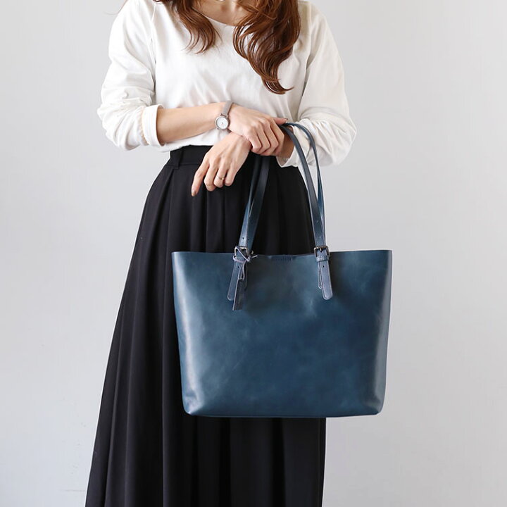 楽天市場】mieno 本革 トートバッグ レディース 大きめ レザー【名入れ 
