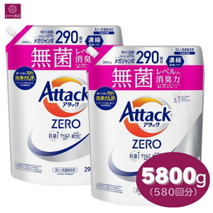 ye2܁z ԉ A^bN ZERO lߑւp 5800g i2900g×2j RXgR菈 [ ۃx̏L  KW{  Ɩp costco Attack Zero Washers Refill Pack t lߑւ ߂