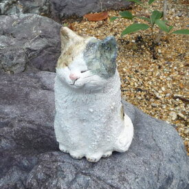 信楽焼　　猫オブジェ　陶器　置物