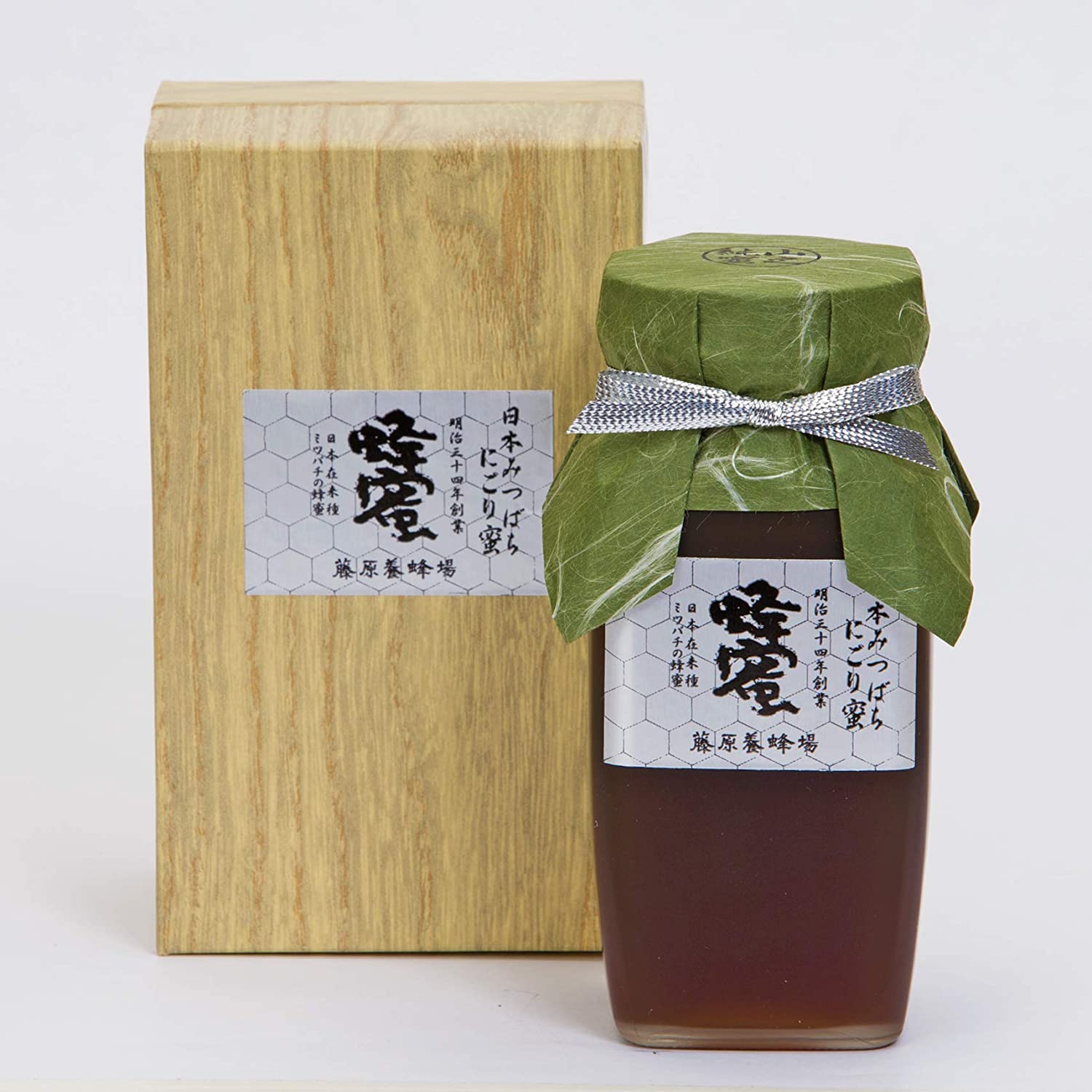 2020A/W新作送料無料 蜂蜜 専門店 藤原養蜂場 国産はちみつ 日本在来種みつばちの蜂蜜 にごり蜜 550g ガラス瓶 大人気