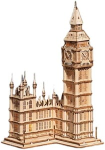 つくるんです【日本公式販売/日本語説明書付】Robotime 3D ウッドパズル オーナメントシリーズ (ビッグベン)