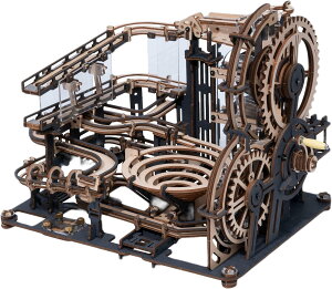 つくるんです【日本公式販売/日本語説明書付】Robotime 動く 3D ウッドパズル コースターシリーズ (マーブルナイトシティ)